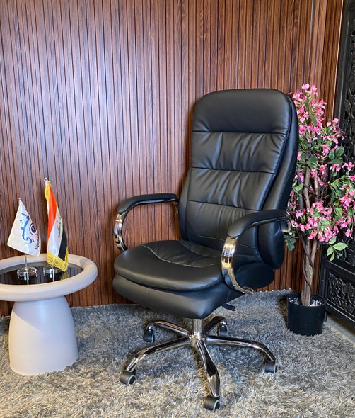 كرسي دوار جلد موديل LA-1046H