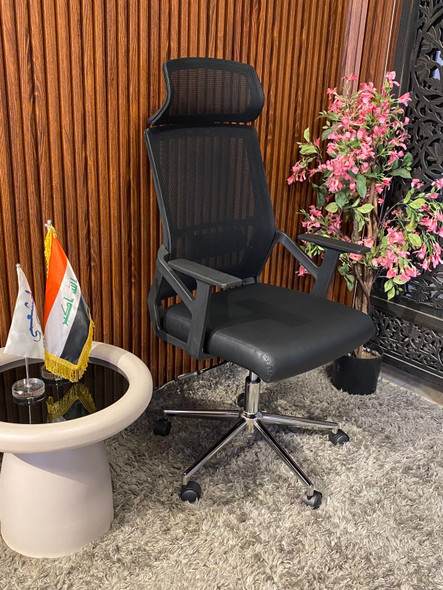 كرسي دوار طبي مخمل مقعد جلد  الموديل LA-8041FH