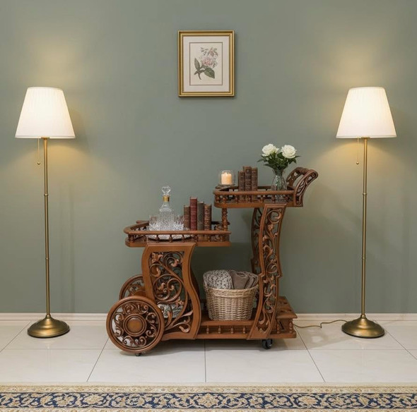 عربة تقديم زهور