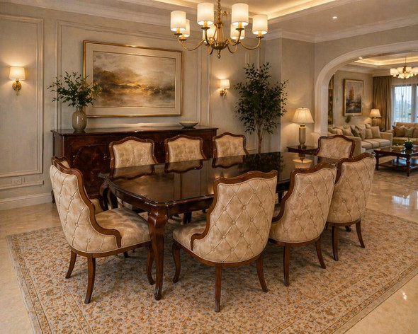 ميز طعام8 كراسي اتريس كود 12