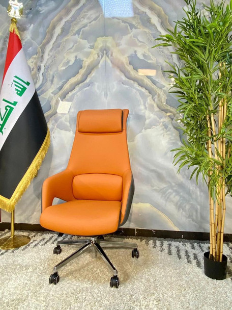 كرسي دوار جلد موديل  PY-08