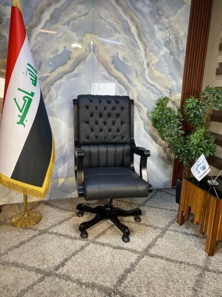 كرسي دوار جلد  موديل / LA-1099H