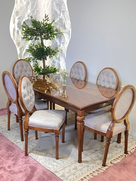 ميز طعام 6 كراسي كابرس كود 4