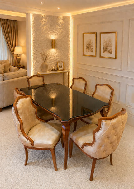 ميز طعام 6 كراسي اتريس كود 12
