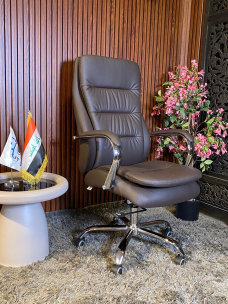 كرسي دوار جلد  الموديل LA-1003H