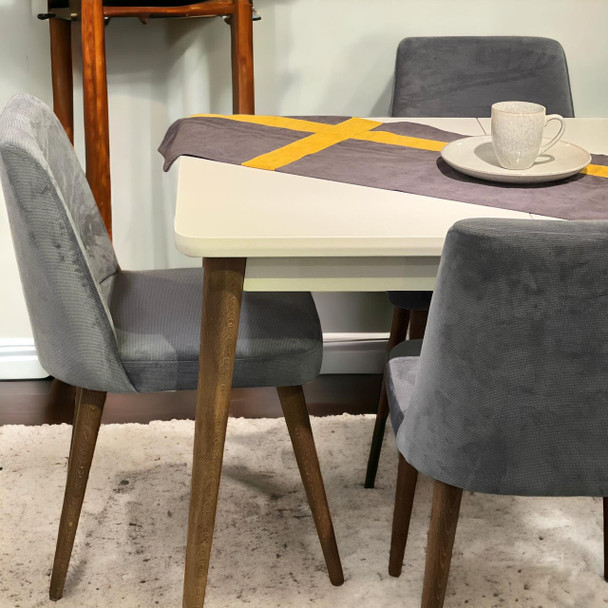 كرسي ريترو رصاصي ( تصفية)