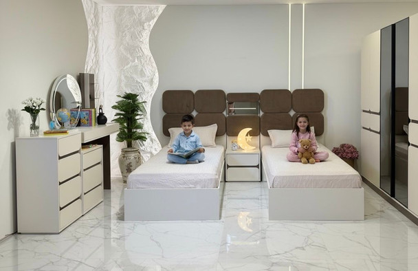 غرفة نوم شبابية شوو بسريرين