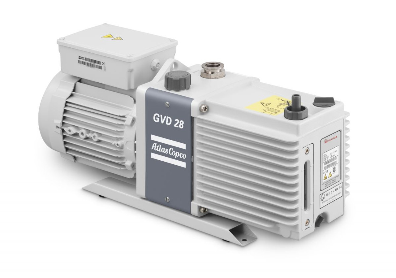 Atlas Copco GVD-28 replaces the Edwards E2M28 Dual Stage Vacuum Pump