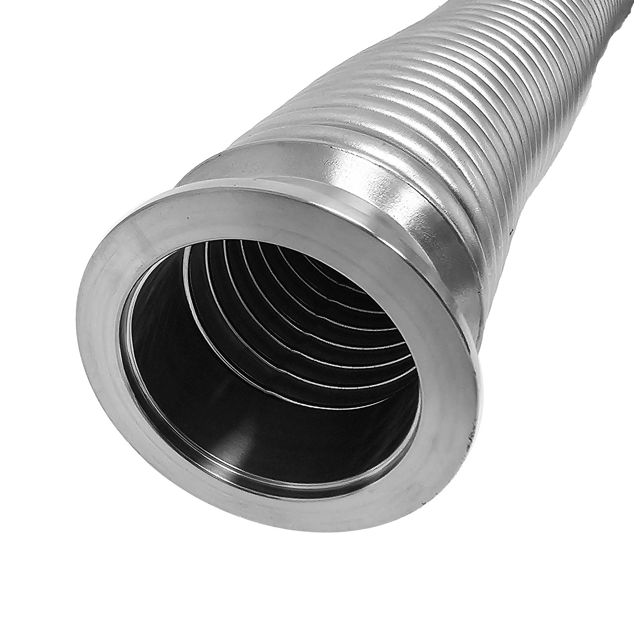 NW40 x 9.8" (250mm) Medium Wall (.008) Stainless Steel Metal Hose
