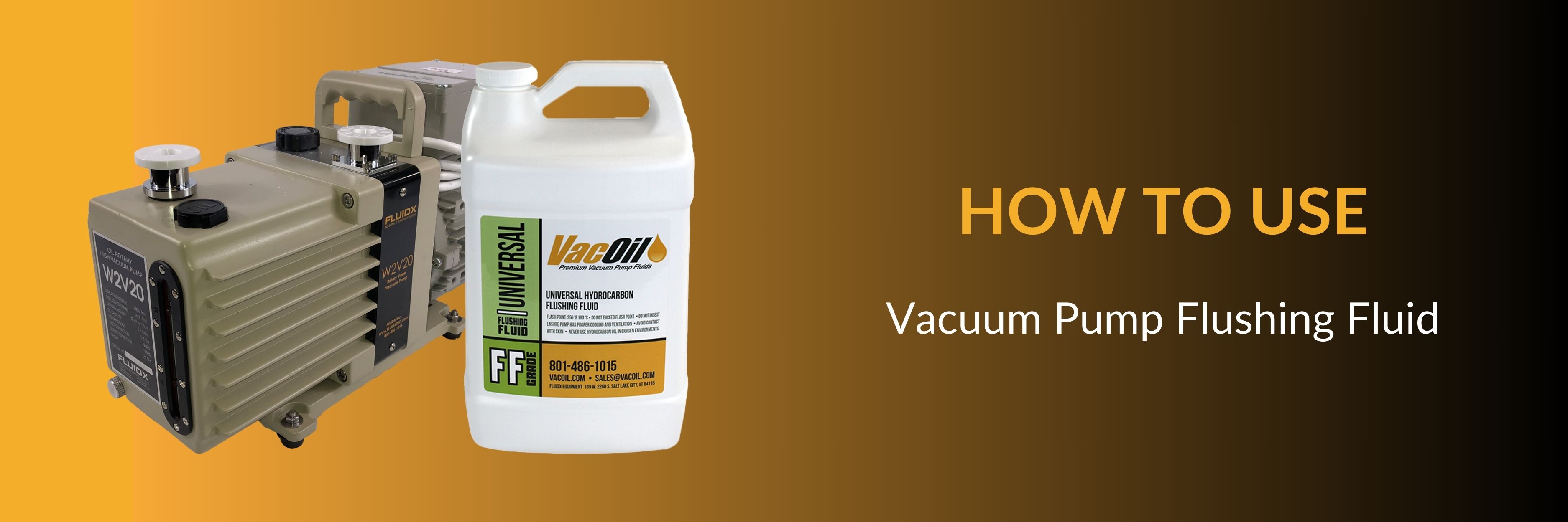 How to Use Vacuum Pump Flushing Fluid VacOil