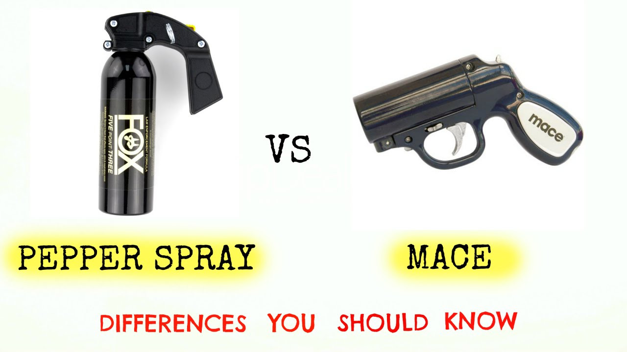 Pepper Spray vs. Mace Important Differences Which is Better? Stun