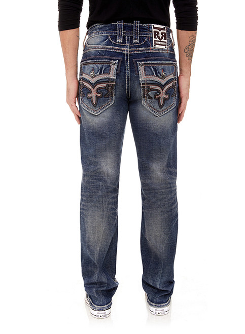 rock revival mens jeans slim straight