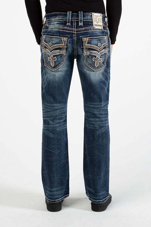 Men Boot Cut Jeans Rock Revival 5419