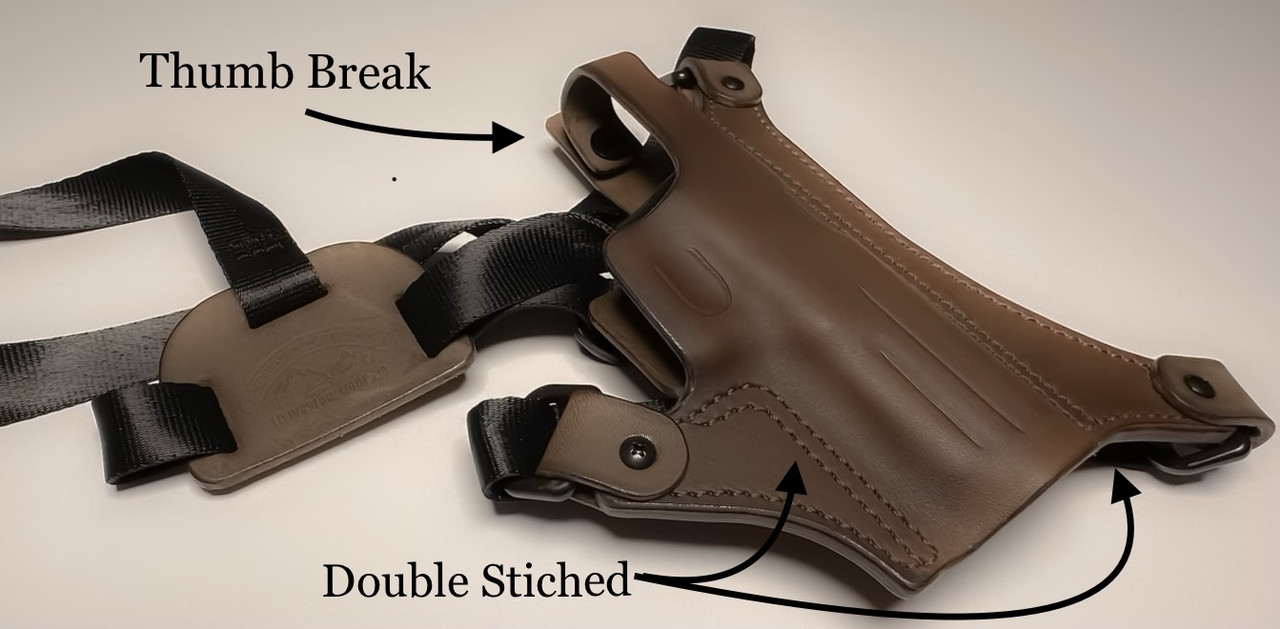 Leather Chest Holster for Semi Autos - Paradise Valley Leather