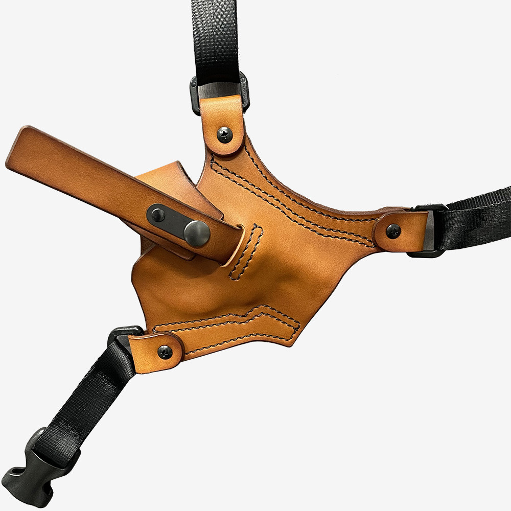 Leather Chest Holster for Revolvers