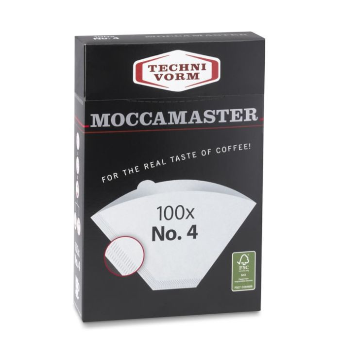 Technivorm Moccamaster Cone Filters #4 White 100 Pack