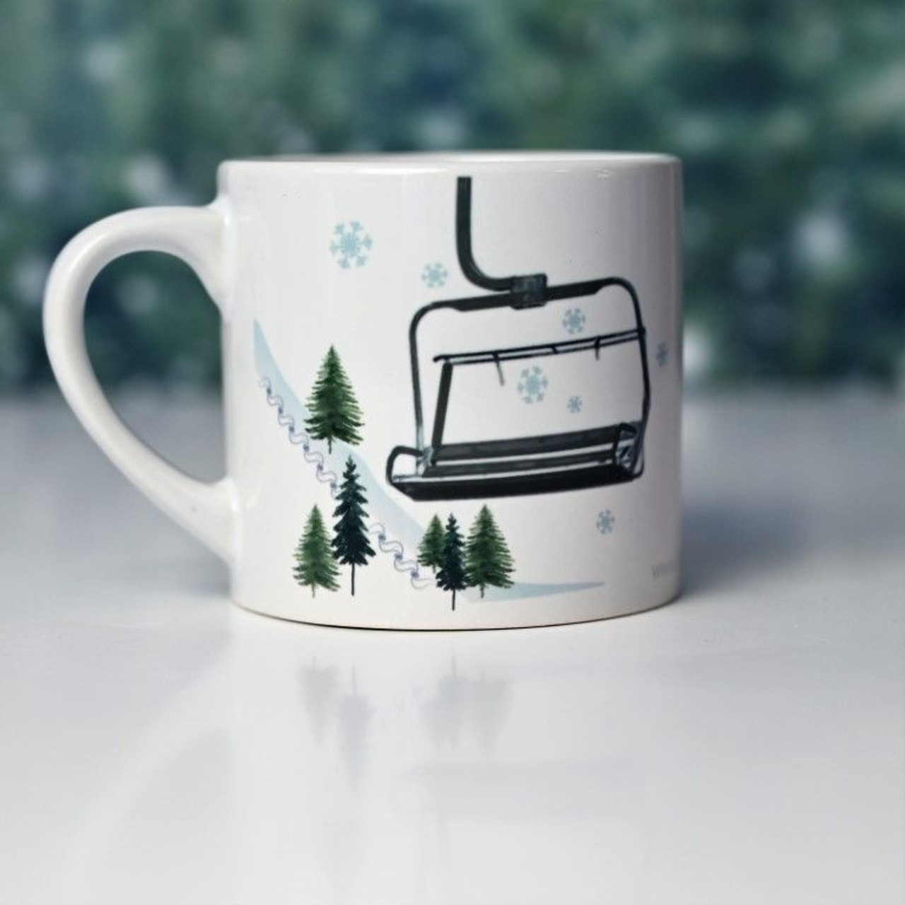 Lizzy's Graphic Ski Lift Mugs - Lizzy's Fresh Coffee