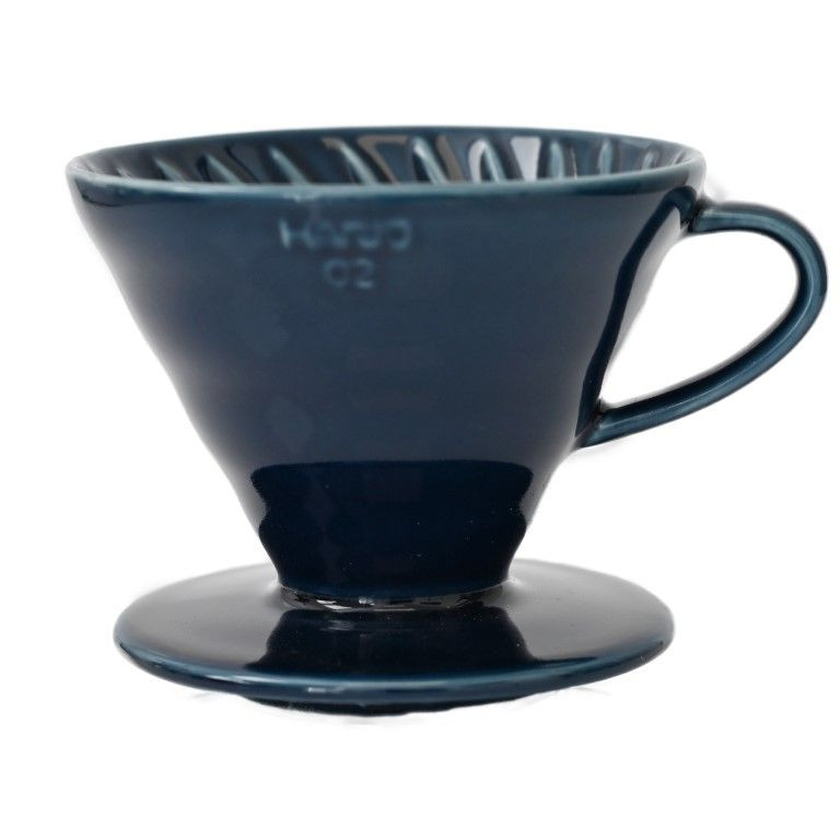 HARIO チタン V60 ドリッパー titanium Blue 青 02 Hario V60 Ceramic 02 Dripper - Lizzy's Fresh Coffee