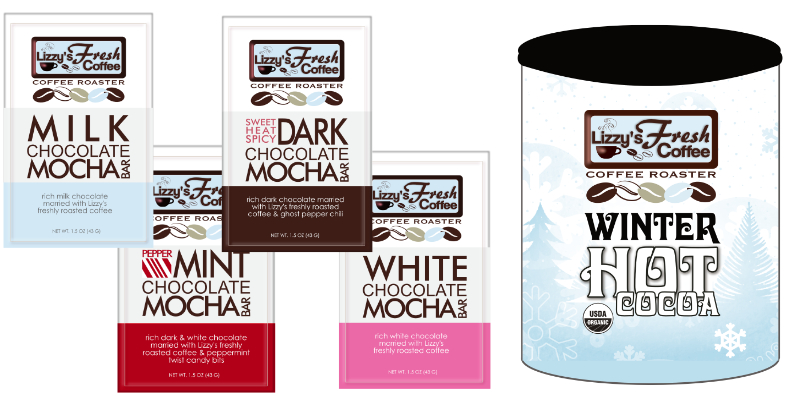 Mocha chocolate bars -Lizzy's Fresh Coffee