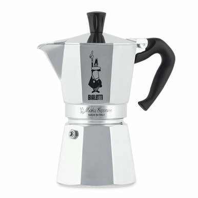 6-CUP BIALETTI COFFEE MAKER - Black