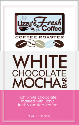 Lizzy's WHITE CHOCOLATE MOCHA BAR-1.5 OZ