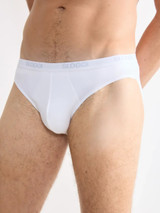 Sloggi (2 pezzi) Slip Uomo Mini Basic con Elastico Esterno in Strech Cotton