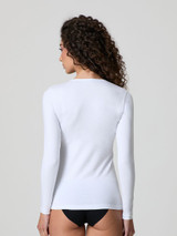 Jadea Maglia Donna Manica Lunga con Scollo Lollo Ampio in Cotone Elasticizzato 4056