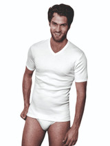 3 Pezzi Maglia Uomo Mezza Manica Scollo a V Nottingham Pop in Cotone Caldo