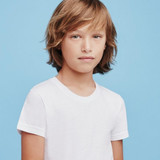 T-Shirt Non aderente Bambino Ragazzo Ellepi BA701 Mezza manica in 100% cotone