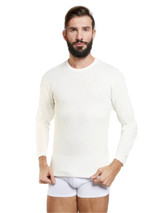 Maglia Uomo Manica Lunga Girocollo Nottingham TL18 Esterno Lana e Interno Cotone