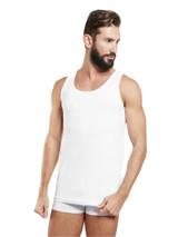 3 Pezzi Canotta Uomo Nottingham VL714 Spalla Larga in Cotone