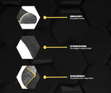 WRK-04 3 Paia Calza Corta da Lavoro Antinfortunistica Traspirante Resistente