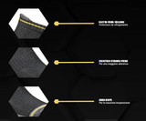 WRK-04 3 Paia Calza Corta da Lavoro Antinfortunistica Traspirante Resistente