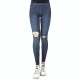 Leggings Donna Meritex 3738 Jeans Wash in cotone Elasticizzato