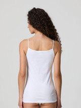 Canotta Donna Jadea Spalla Stretta 9000 con  Inserti in Macramè in Cotone
