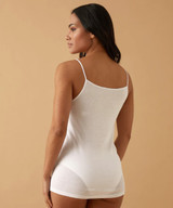 Canotta Donna Jadea Spalla Stretta 9000 con  Inserti in Macramè in Cotone