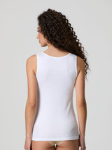 Canotta Donna Jadea Spalla Larga 9001 Inserti in Macramè in Cotone