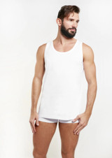 Canotta Uomo Spalla Larga Nottingham VL6100 in costina Bielastica