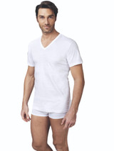 T-Shirt Uomo Mezza Manica Scollo a V Nottingham TV700 in Cotone Jersey
