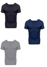 3 Pezzi T-Shirt Uomo Mezza Manica Scollo a V Nottingham TV700 in Cotone Jersey