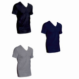 3 Shirt Uomo Mezza Manica Scollo a V Nottingham TV23 cotone Bielastico Felpato