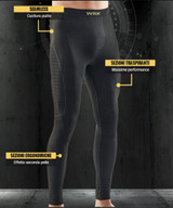 WRK Pantalone Invernale Uomo Termico Tecnico Realizzato in Fibra DRYAN WRK-303