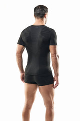 WRK Maglia Uomo Termica Mezza Manica Realizzato in Fibra Dryarn WRK-301