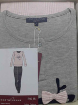 NORTH POLE Pigiama Donna Invernale PID15 Manica Lunga in Caldo Cotone