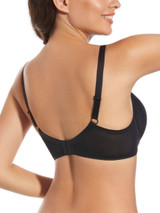 Reggiseno Selene Laia imbottito con ferretto che unisce tulle e pizzo - Coppa C