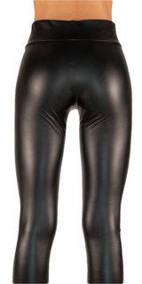 ELETTA MILANO Leggings ecopelle Donna EL-201 Modello con fascia larga in vita