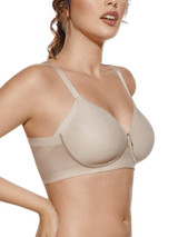 SELENE Reggiseno senza Ferretto con Fascia alta Comfort Coppa Preformata Nadia