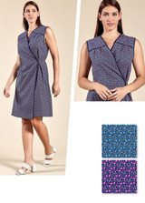 Vestaglietta da casa giromanica altezza ginocchio chiusura laterale 405-406 Emmesse