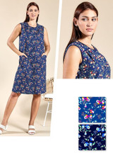 Vestaglietta da casa giromanica altezza ginocchio con Bottoni 401-402 Emmesse