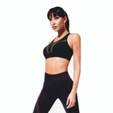 Top fitness JADEA 110985 a spalla larga con inserti traspiranti